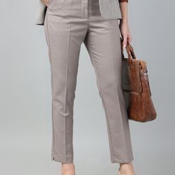 Hancock Formal TrouserWomen Slim Fit High-Rise Wrinkle Free Trousers-picture-7