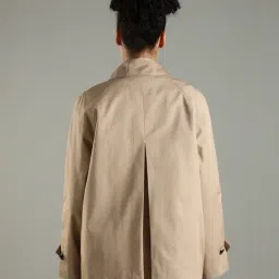 TOMMY HILFIGER Beige Regular Fit Pea Jacket image 2