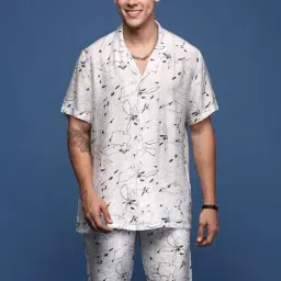 showoffff Showoff White Cotton Relaxed Fit Printed Co-Ord Set-picture-12