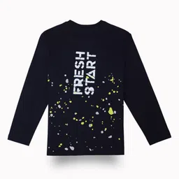 Gini and Jony Boys Graphic Printed Round Neck Cotton T-shirt image 3