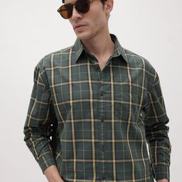 The Roadster Life Co. Pure Cotton Checked Relaxed Fit Casual Shirt-picture-29