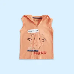 Pantaloons Baby Orange Cotton Printed T-Shirt-picture-43