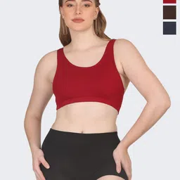 POOJA RAGENEE Pack Of 3 Full Coverage Workout Bra With All Day Comfort-picture-27