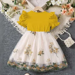 TIOR Floral Embroidered Fit & Flare Dress image 3