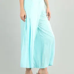 Aurelia Blue Regular Fit Palazzo image 4