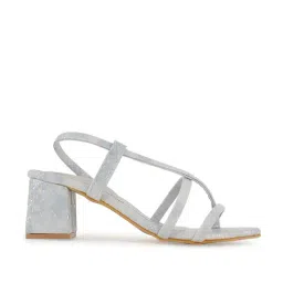 Scentra Women's Sky Blue Sling Back Sandals-image-34