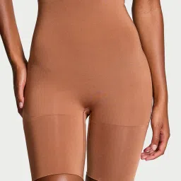 Victoria's Secret Beige Seamless Shaping Mid-Thigh Shorts-image-38