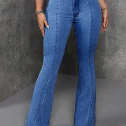 DressBerry Women Bootilicious Bootcut High-Rise Light Fade Stretchable Jeans-image-58