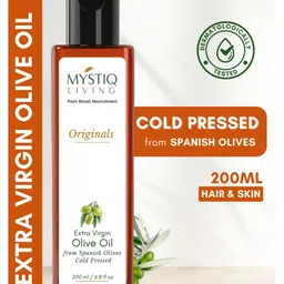 Mystiq Living Extra Virgin Olive Oil Baby Massage Oil Pure Cold Pressed Face Skin & Hair Oil for Baby and Kids- 200 ml-image-10
