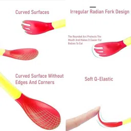 AEREX BPA Free Heat Sensitive Baby Feeding Spoons Set | Temperature Sensing Spoons | Baby Feeding Silicone Spoon Set | Food Grade PP Kids & Baby Spoon with Soft Silicone Tip (Yellow) image 4