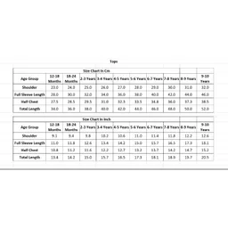 Hugsntugs Cotton Woven Full Bell Sleeves Frill Detailed Circle Printed Top - Yellow image 2