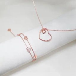 GIVA 925 Sterling Silver Rose Gold Set for Women-picture-9
