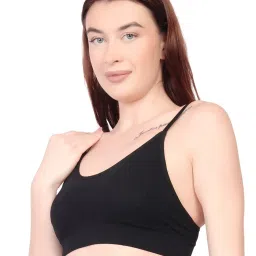 Spiaty Black Solid Full Coverage Lightly Padded Bra image 4