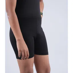 Kiddopanti Kids Black & Light Grey Solid Swimsuit image 4