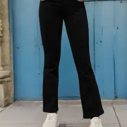 Dolce Crudo Black Denim Solid Jeans-picture-30