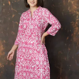 Melange by Lifestyle Women's Pink Kurta image 4