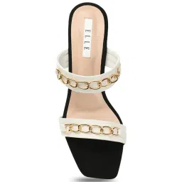 Elle Women's White Casual Sandals image 4