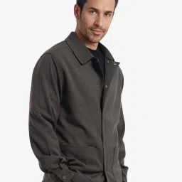 Rare Rabbit Olive Relaxed Fit Solid Jacket image 4