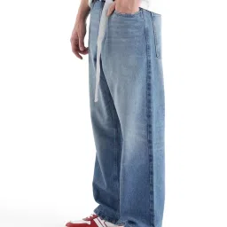 Rare Rabbit Blue Comfort Fit Solid Jeans image 4