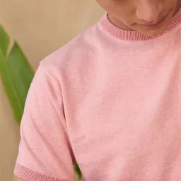 Andamen Pink Cotton Regular Fit T-Shirt image 4