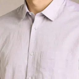 Louis Philippe Purple Regular Fit Shirt image 4