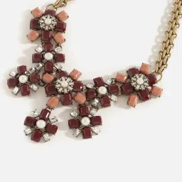 SOHI Multicolor Designer Stone Necklace image 4