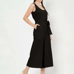 Brinns Black Cotton Regular Fit Jumpsuit image 4