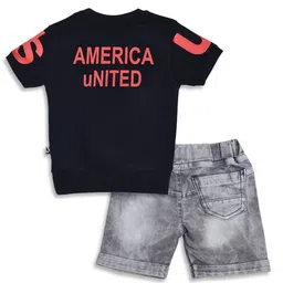 BAESD Boys Printed T-shirt with Shorts image 5