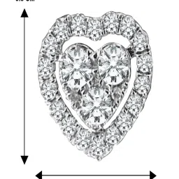 Peora Stylish Silver Roudium-Plated American Diamond Stud Earrings image 4