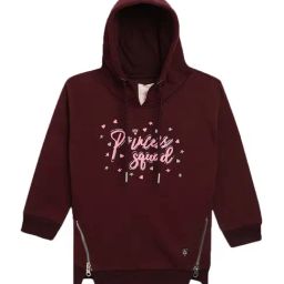 Blue Giraffe Kids Magenta Regular Fit Hoodie-picture-20