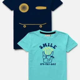 HELLCAT Blue Printed T-Shirt (Pack Of 2)-picture-13