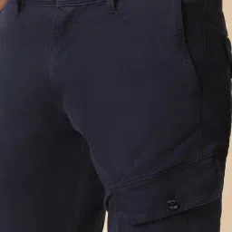 Allen Solly Navy Slim Fit Cargos image 4