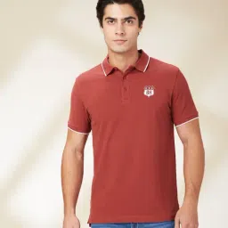 Being Human Orange Regular Fit Polo T-Shirt-picture-18