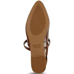 Metro Women's Brown Sling Back Sandals image 5