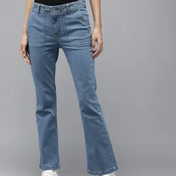 Roadster Women Blue Bootcut Mid Rise Stretchable Jeans image 2