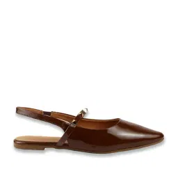 Metro Women's Brown Sling Back Sandals image 3