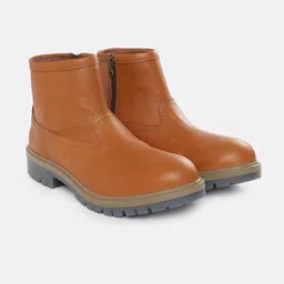 Woodland Men Leather Mid-Top Regular Boots-picture-20