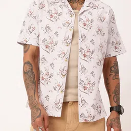 WROGN Urban Cool Floral Printed Relaxed Fit Shirt-picture-29