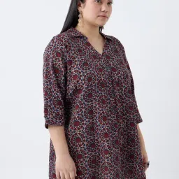 Diza by Westside Red Printed Tunic-image-41