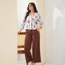 Latin Quarters Beige Printed Top image 4