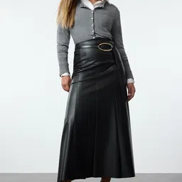 Trendyol Women Pleated A-Line Maxi Skirt-picture-39