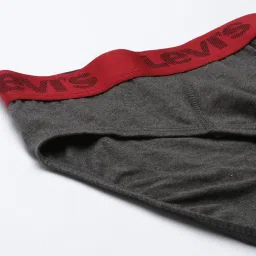 Levi's Dark Grey Melange Briefs - Pack of 2 image 4