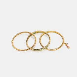 Shaya 925 Silver The Shaadi Diaries Gold Plated Sagai Shor Bangle image 4