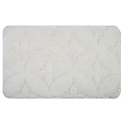 Saral Home White Cotton 1250 GSM Bath Mat - Set of 1 image 2