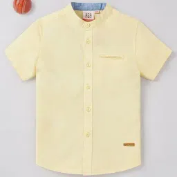 Ed-a-Mamma Kids Yellow Solid Shirt-image-97