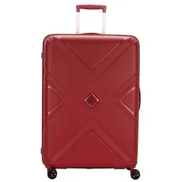American Tourister Red Textured Hard Cabin Trolley - 37 cm-image-79