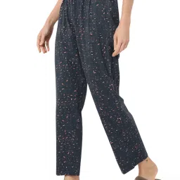 Smarty Pants Navy Blue Cotton Abstract Pyjamas image 4