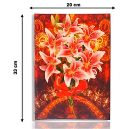 SEHAZ ARTWORKS Red & Yellow Hibiscus Patterned Photo Album image 2