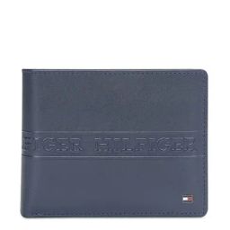 Tommy Hilfiger Benzonia Navy Leather Textured Bi-Fold Wallet-picture-33