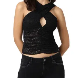 Guess Jet Black Lace SL Celia Regular Fit Top-picture-27